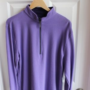 STRAIGHT DOWN GOLF 1/4 zip cotton pull over